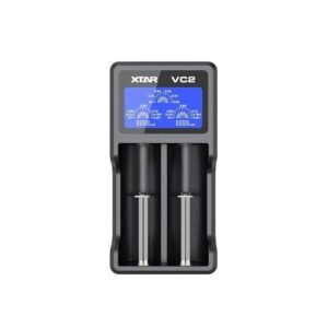 XTAR VC2 - 2 Slot Snabb Batteriladdare